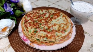 БЛИНЫ С ПРИПЁКОМ, С КОЛБАСОЙ,СЫРОМ И ЗЕЛЕНЬЮ🥞👍😋