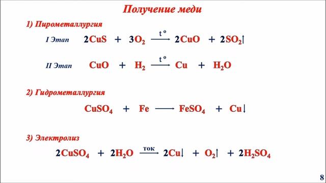 Медь и её соединения смотреть онлайн