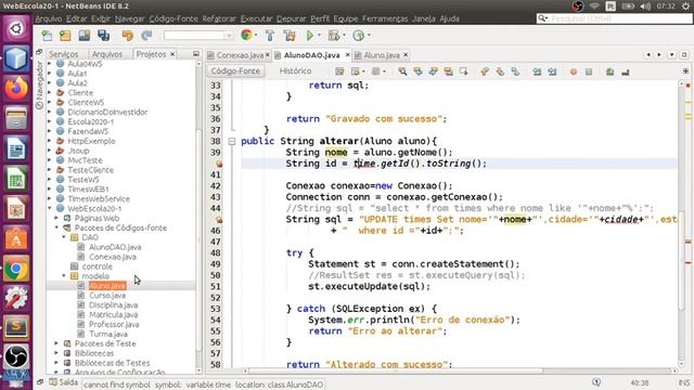 WebEscola - Parte 4, Criando DAO - Aluno смотреть онлайн