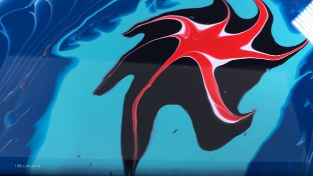 How to Paint with the Fork Tool - Fluid Art Painting by Tiktus смотреть онлайн