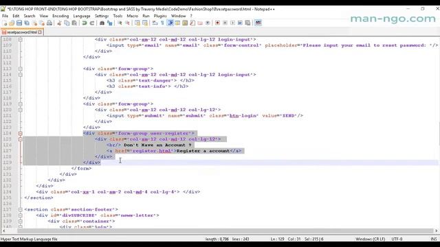 Hướng Dẫn Làm Website Thời Trang Sử Dụng Bootstrap, Jquery And SASS - Buổi 21 - Tạo Reset Passwor смотреть онлайн