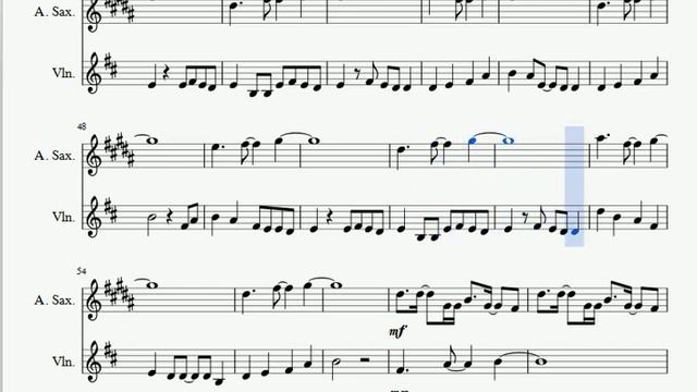Sorry Not Sorry [Demi Lovato] SHEET MUSIC {Violin And Saxophone Duet} смотреть онлайн