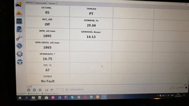 Показания датчиков Mondeo III ForScan