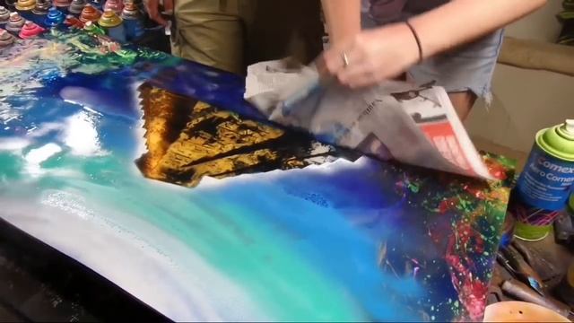 Spray paint art lesson level 1 смотреть онлайн
