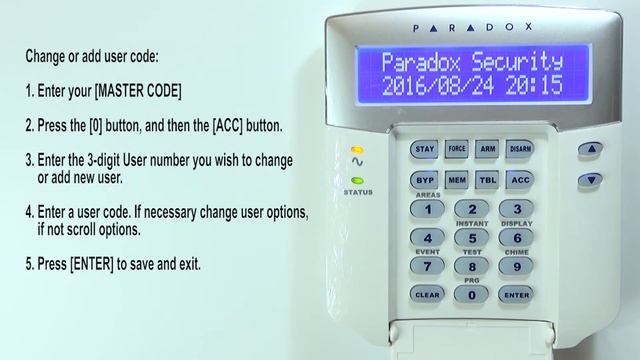 Paradox Digiplex Evo 192 Set Time Date Change Add User Codes смотреть онлайн