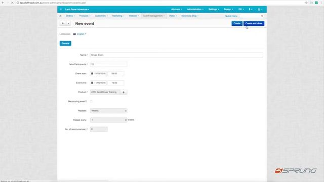 Event Management for CS Cart | 4Sprung web development смотреть онлайн