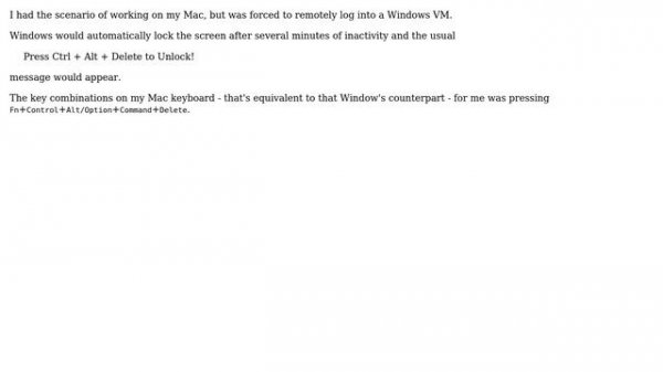 Ctrl + Alt + Del with a mac keyboard (13 Solutions!!)