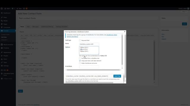 Contact Form 7 Cost Calculator -  Price Calculation