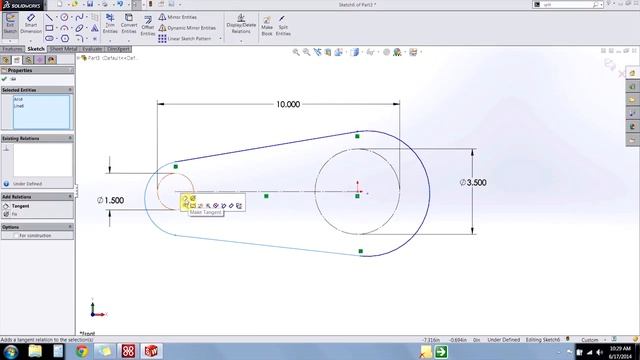 SOLIDWORKS - Sketch Tips: Managing Arcs and Circles смотреть онлайн