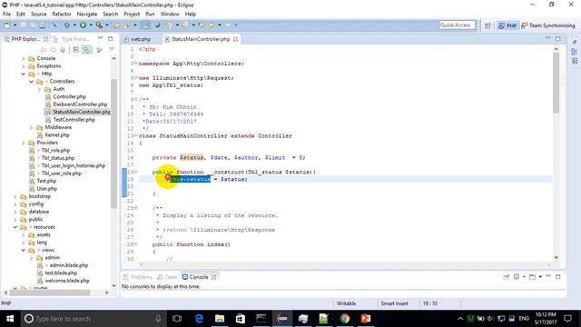 laravel5.4 tutorial list data with pagination khmer # lesson 7 смотреть онлайн