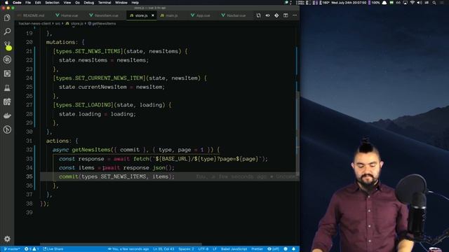 Build a Hacker News Client with the Vue 3 Function-based component API, Vuex and vue-hooks смотреть онлайн
