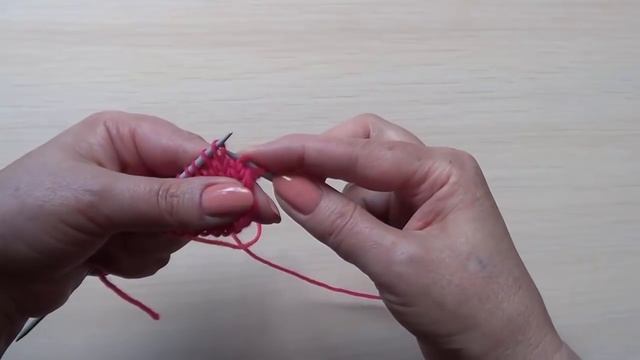 Как провязать 3 петли вместе лицевой смотреть онлайн