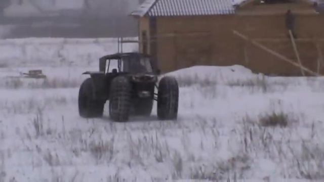 вездеход " ЛАПОТЬ" на шинах низкого давления ( зима) смотреть онлайн