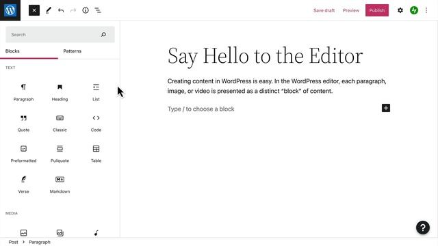 Choose the right blocks | WordPress.com Support смотреть онлайн