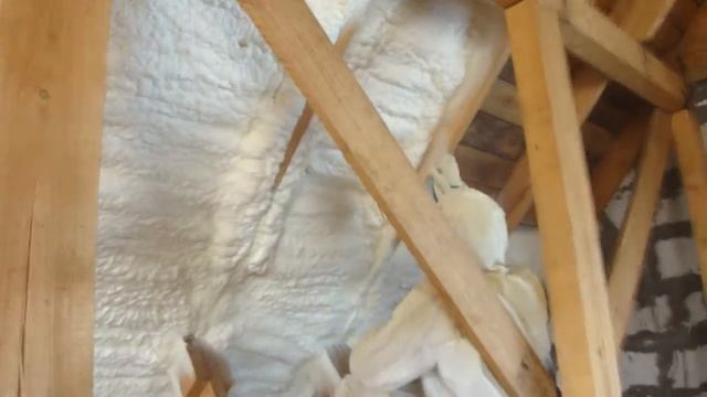 Утепление мансарды пенополиуретаном