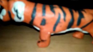 Тигр и ягуар из пластилина