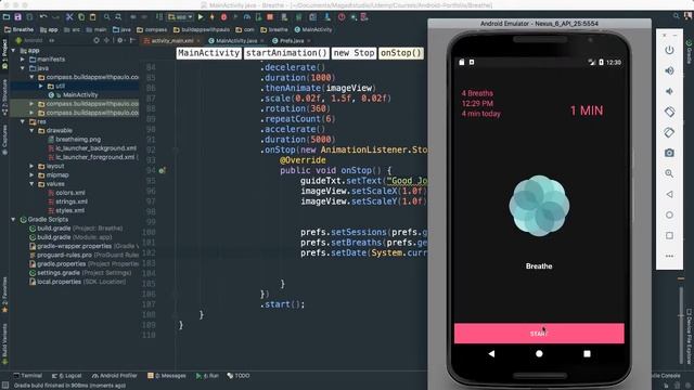 Android Developer's Portfolio - Build a Breathe App - Final Product смотреть онлайн