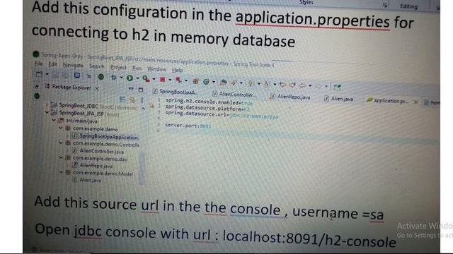 api using jpa jsp h2 in-memory Database in Spring Boot смотреть онлайн