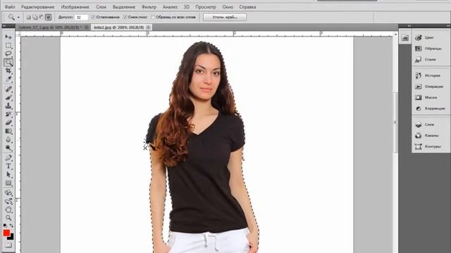 уроки фотошопа урок второй замена фона