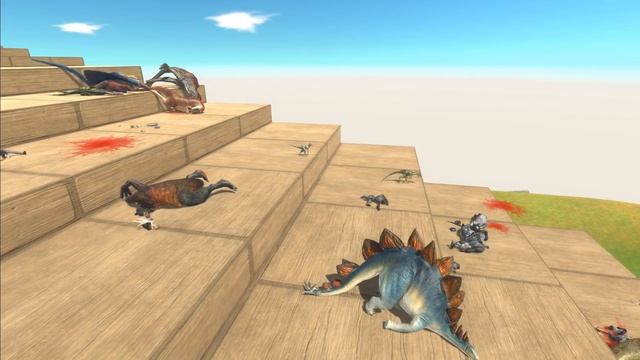 All Units Falling Down Stairs - Animal Revolt Battle Simulator смотреть онлайн