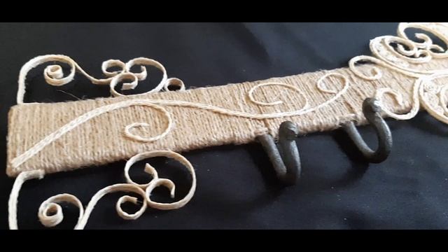 №60 Джутовая филигрань. Ключница из джута смотреть онлайн