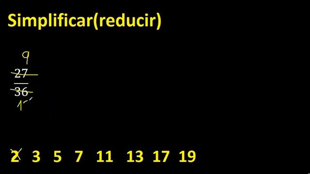 simplificar 27/36 , reducir fracciones a su minima expresion смотреть онлайн