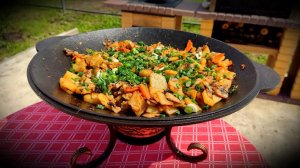 Как правильно и вкусно пожарить картошку. Жарю картошку на Садже.