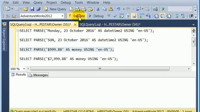 SQL Server 2012 PARSE Function - Extends CONVERT смотреть онлайн