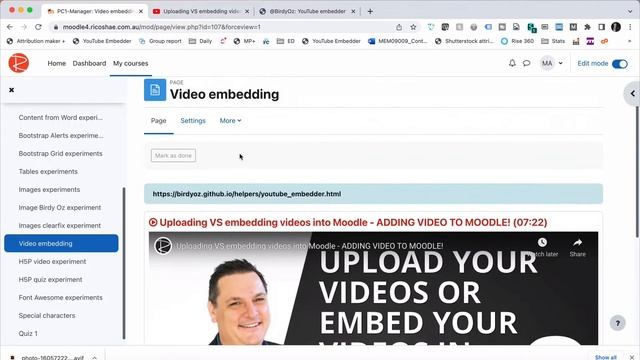How to EMBED a YouTube video in MOODLE смотреть онлайн