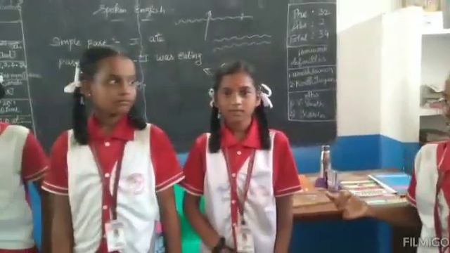 6th std Kids are Practicing simple past and past continuous..... смотреть онлайн