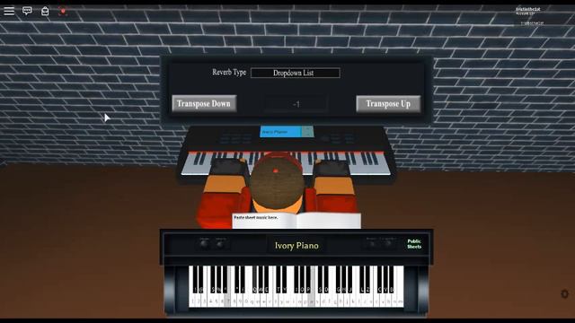 His Theme - Undertale Track 90 by: Toby Fox on a ROBLOX piano. смотреть онлайн