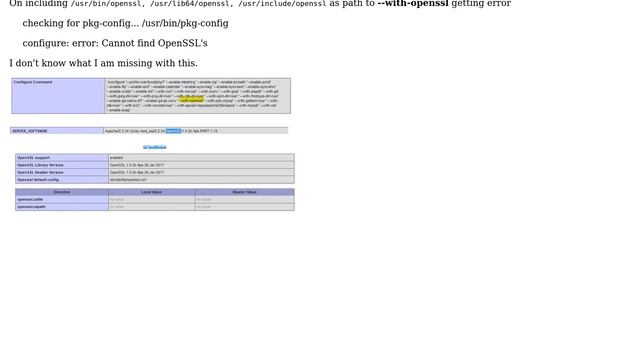 Getting error The openssl extension is required for SSL/TLS protection but is not available смотреть онлайн