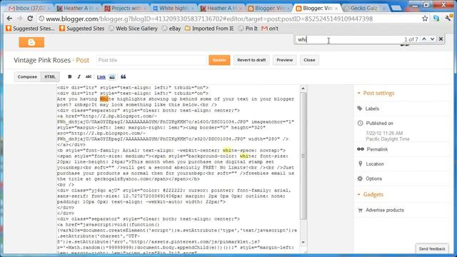 How to get rid of "White Highlight" behind your text in Blogger (Glitch) смотреть онлайн