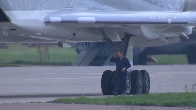 звук как у ракеты, Ту-22М3 форсаж с голубым пламенем RF-34050 смотреть онлайн