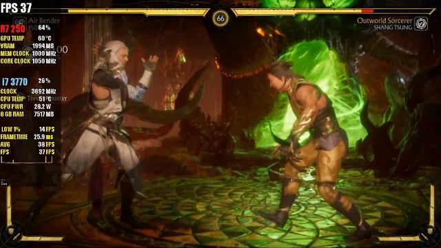 Mortal Kombat 11: AMD R7 250 2GB (720p Maximum Settings) смотреть онлайн