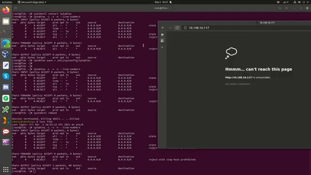Как открыть порт http(80) iptables на  Fedora 33