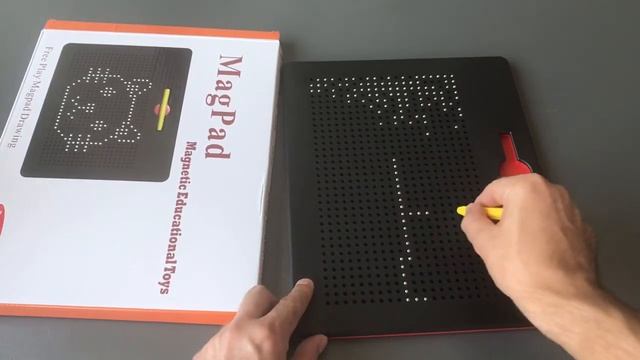 Большой магнитный планшет для рисования с ручкой Magpad цвет Черный смотреть онлайн