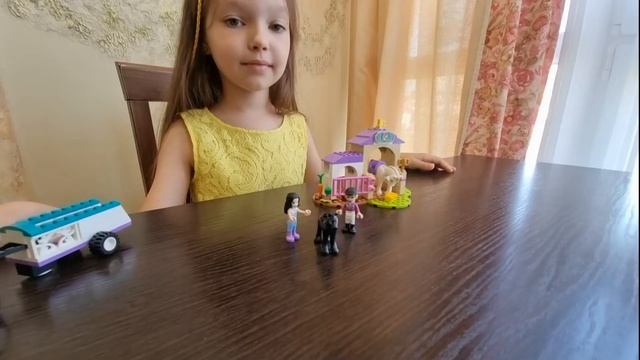 Лего френдс Тренировка лошади и прицеп для перевозки | Lego friends Horse Training and Trailer смотреть онлайн
