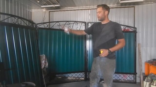 Самодельные ворота ,обзор, размеры и материалы смотреть онлайн