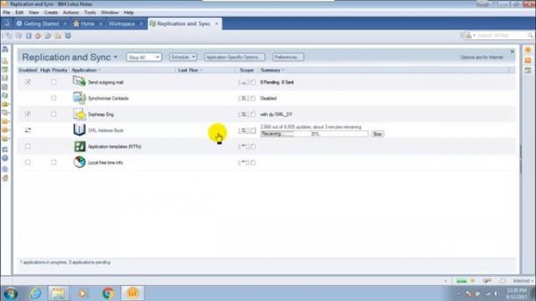 Configure Lotus Notes and Replicate Database Mail to IBM Domino