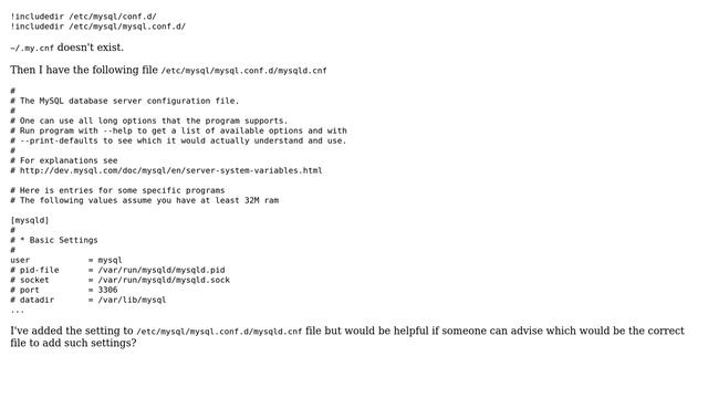 Databases: Mysql - which cnf file to update смотреть онлайн