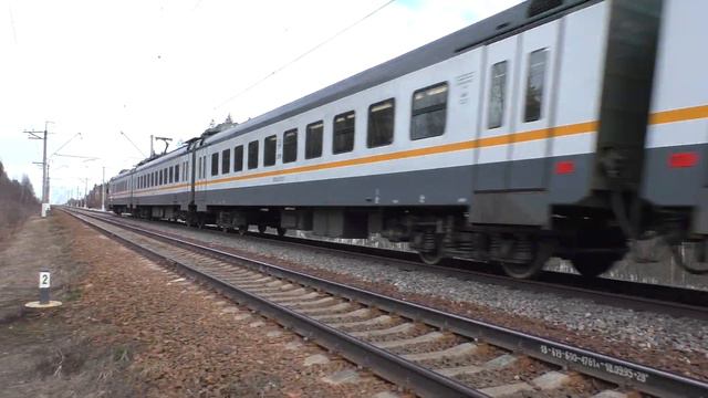 Электропоезд ЭП2Д-0121 ЦППК перегон Петелино - Голицыно смотреть онлайн
