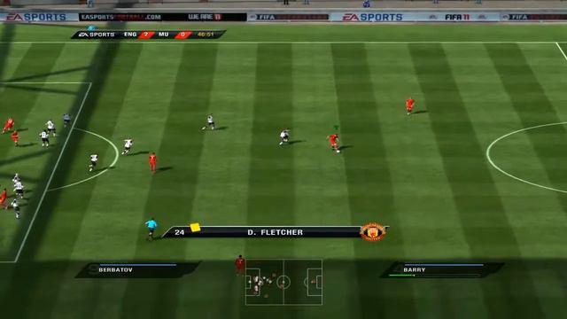 FIFA 2011 Gameplay England vs. Manchester United [PC HD] смотреть онлайн