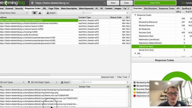 Обзор на Screaming Frog SEO Spider. Как найти битые ссылки и дубли страниц. смотреть онлайн