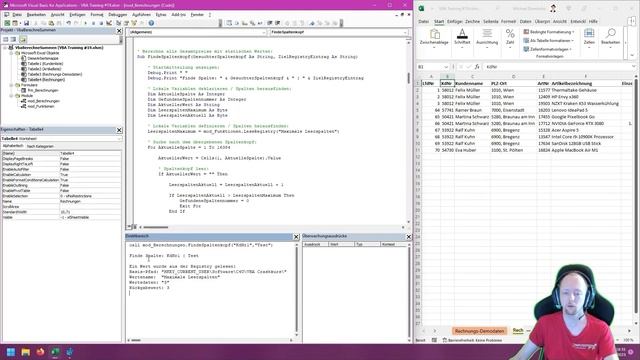 Mike zeigt: Excel VBA Crashkurs | 19 Anpassung der Spaltensuch-Prozedur | Deutsch смотреть онлайн