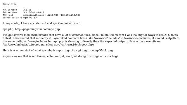 DevOps & SysAdmins: PHP/APC Canonicalize not working as expected смотреть онлайн
