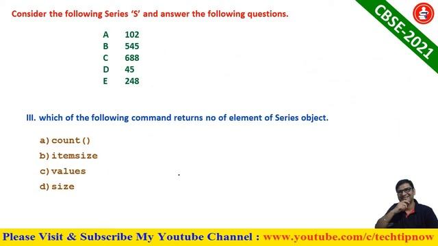 Python SERIES Case Study Question | Unit-1 Data Handling | IP Class12 CBSE 2021 Case Study qns Prt- смотреть онлайн