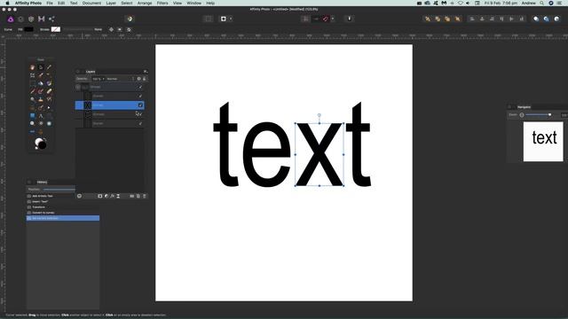Convert text to curves in Affinity Photo tutorial смотреть онлайн