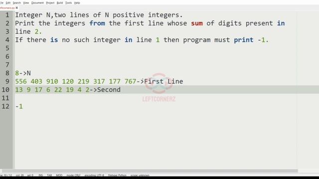 skillrack daily challenge logic and solution - integers - digits sum (18-12-2020) [id-10435] смотреть онлайн
