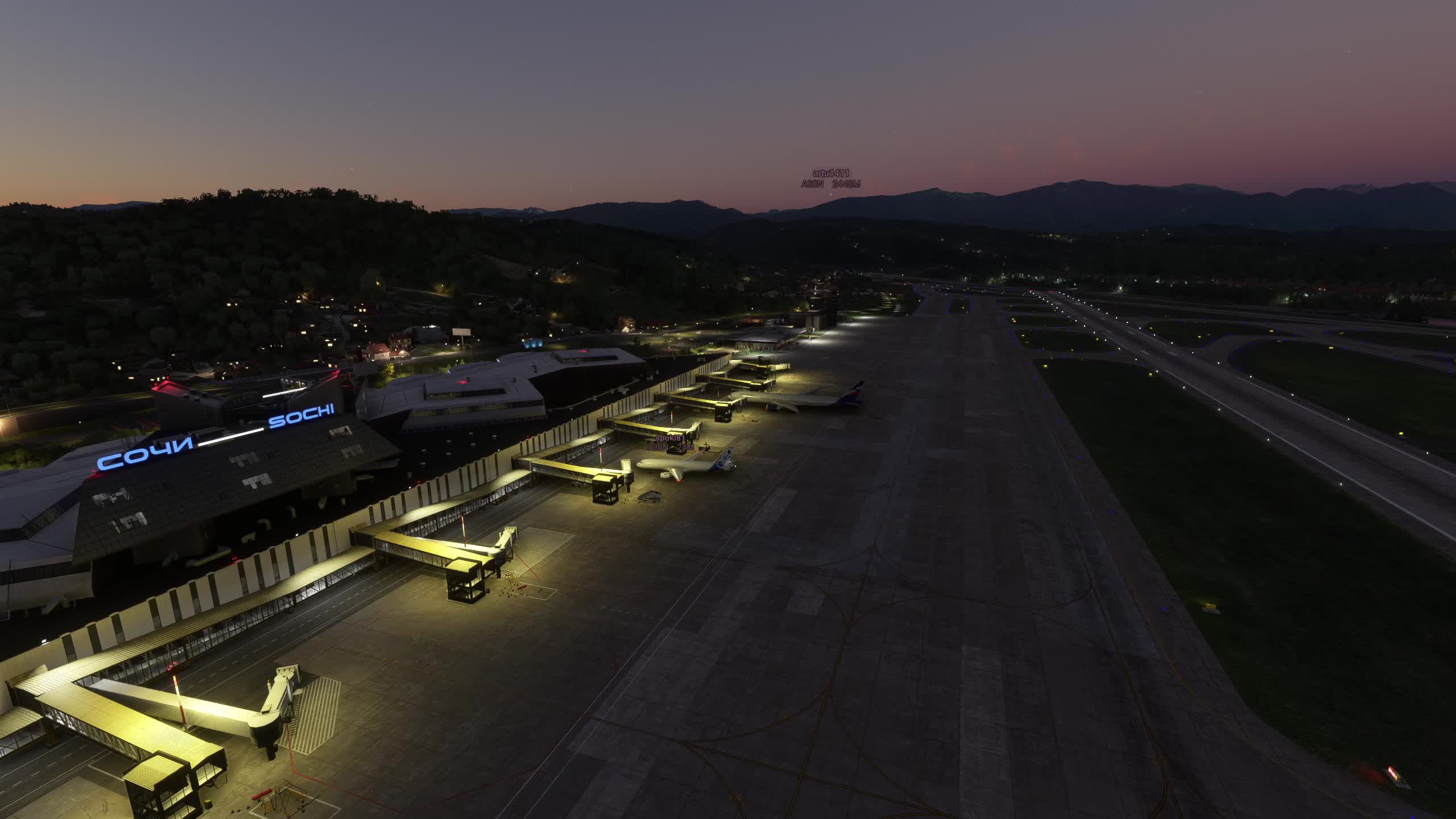 MSFS PMDG777-300 ER Сочи-Воронеж